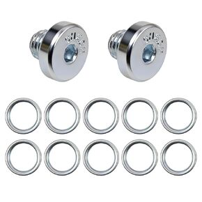12 قطعة من قابس تصريف وعاء ناقل الحركة الأوتوماتيكي مع حشية متوافقة مع Toyota 4Runner Fj Cruiser Land Cruiser Sequoia Tacoma Tundra Lexus GS GX LC LS LX RC SC 2003-On Replace 90341-10021 35178-30010 in Kuwait