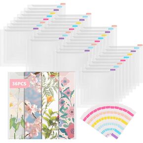 36PCS Scrapbook Paper Storage Organizer, 12x12 Inch Clear PP Scrapbook Paper Storage Organizers for Cardstock, Vinyl Paper, File in Saudi Arabia