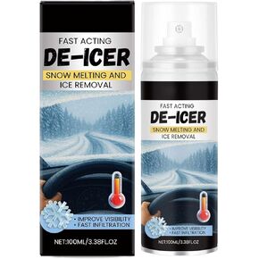 Windshield Ice Melt | 100ml Long-Lasting Snow Melting,Snow Remover for Cars | for Winter Window Frost Refrigerator Freezer Outside Outdoor in Kuwait