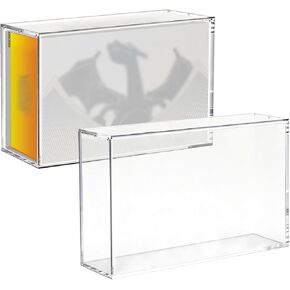 Charizard UPC Display Case, 5+8mm Acrylic Trading Card Storage Case with Magnetic Lid, UV Protection Dustproof Display Box for Ultra Premium Collection,12.64x3.58x8.35in in Saudi Arabia