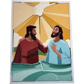 Lifeway Kids VBS 2026 Illumination Station Baptism Sticker Scene Craft Pack (Pack of 10) in Kuwait