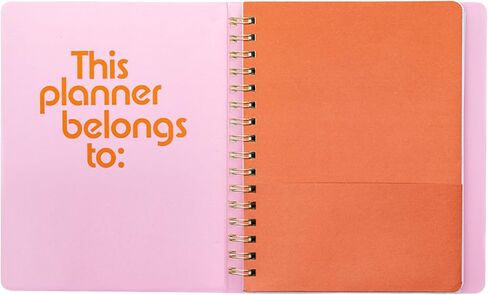 ban.do Undated Daily To Do Planner, Personal Organizer Schedule Planner with Grocery List and Schedule, Blue Floral in Kuwait