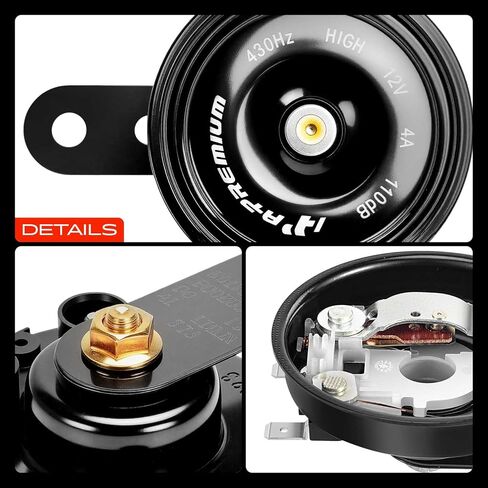 A-Premium Electric Disc Horn Compatible with Honda CR-V CRV, Civic, Accord, Odyssey, Fit & Acura MDX, TSX, TL, RL in Kuwait