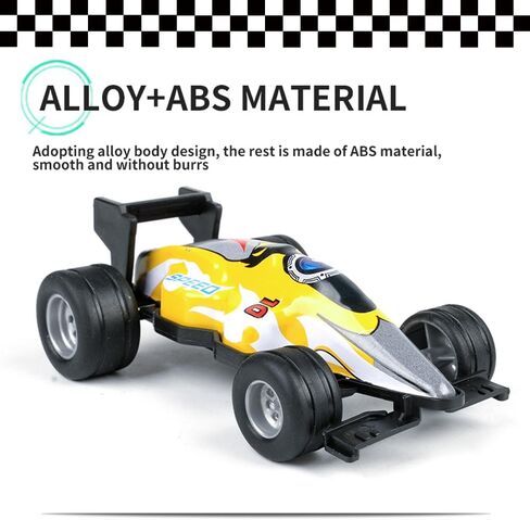 12Pcs F1 Formula Pull Back Cars Toy Number Stickers 3.3:2.1:1.2 Inch Matchbox Cars Crash Resistant Inertia Toy Car Race Cars Toy for Kids Birthday Party Favors in Saudi Arabia