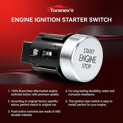 Ignition Starter Switch Compatible with Volkswagen VW Tiguan 2009 2010 2011 2012 2013 2014 2015 2016 2017 2018, Start Stop One-Button Switch Replaces 561959839 56D959839A in Saudi Arabia