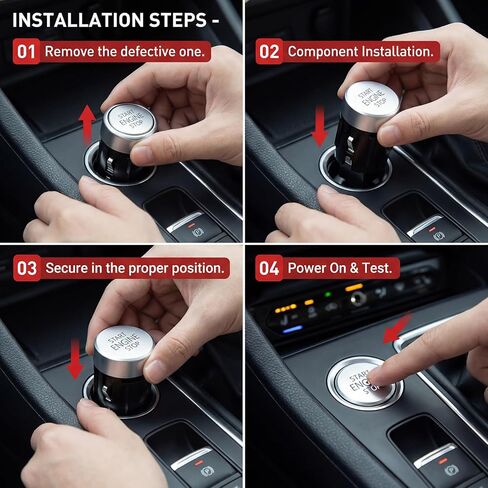 Ignition Starter Switch Compatible with Volkswagen VW Tiguan 2009 2010 2011 2012 2013 2014 2015 2016 2017 2018, Start Stop One-Button Switch Replaces 561959839 56D959839A in Saudi Arabia