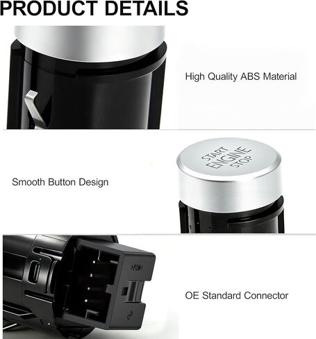 Ignition Starter Switch Compatible with Volkswagen VW Tiguan 2009 2010 2011 2012 2013 2014 2015 2016 2017 2018, Start Stop One-Button Switch Replaces 561959839 56D959839A in Saudi Arabia
