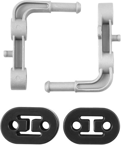 Exhaust Bracket Muffler Support Compatible with Ram 1500 3.0L 5.7L 6.2L 2019-2025, Rear Left and Right Silencer Rubber Isolator Hanger Assembly Replace 68275662AB 68395841AA in Kuwait