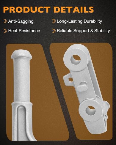 Exhaust Bracket Muffler Support Compatible with Ram 1500 3.0L 5.7L 6.2L 2019-2025, Rear Left and Right Silencer Rubber Isolator Hanger Assembly Replace 68275662AB 68395841AA in Kuwait