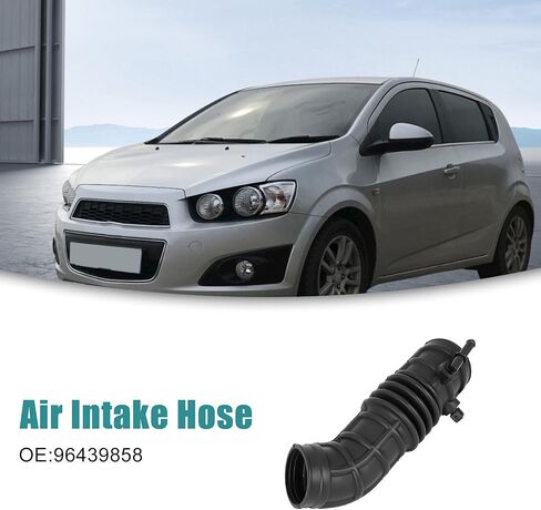ACROPIX Auto Air Intake Tube Hose Fit for Chevrolet Aveo - Pack of 1 Black in Kuwait