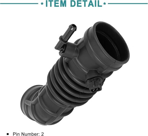 ACROPIX Auto Air Intake Tube Hose Fit for Chevrolet Aveo - Pack of 1 Black in Kuwait