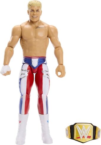 WWE Cody Rhodes Main Event Series Champions 2026 Action Figure مع عنوان البطولة، 6 بوصات in Kuwait