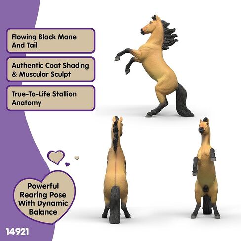 Schleich Horse Club - Mustang Stallion Figurine - Realistic Horse Toys - Equestrian Imaginative Play for Girls and Boys - Kids Ages 5+ | 14921 in Kuwait