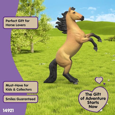 Schleich Horse Club - Mustang Stallion Figurine - Realistic Horse Toys - Equestrian Imaginative Play for Girls and Boys - Kids Ages 5+ | 14921 in Kuwait