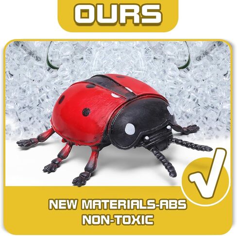 13 Pcs Realistic Insect Toys with Education Booklet and Gift Box, Fake Bugs for Kid, Plastic Bugs for Halloween, Party Decoration, Sensory Bin, Creepy Crawlers Toys for Toddler Boys Girls Age 3-5 5-7 in Saudi Arabia