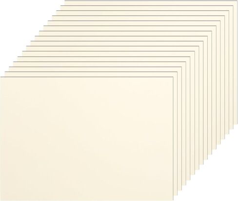 Silunkia 80 Sheets Cream Cardstock 5 x 7 Ivoey Paper, 250gsm/92lb Heavyweight Off White Card Stock Crafting Paper for DIY Cards Making, Anniversary, Wedding Invitations, Notecards, Drawing in Kuwait
