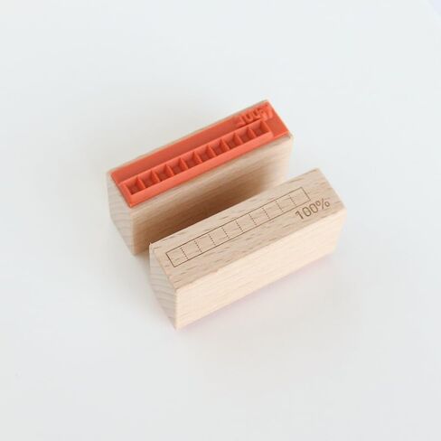 Progress Bar Rubber Stamp, Tracker for Office Study Task Management, Planner Notebook & Schedule, Manual Loading Bar Graphic, Percent Status Record, 0.4'' x 1.9'' Impression Size in Saudi Arabia