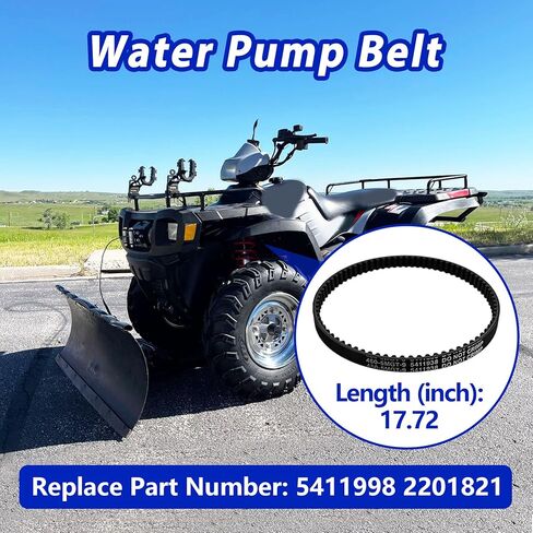 Water Pump Belt Fit for Polaris 600 700 800 —2001 2002 2003 2004 2005 Replaces 5411998 2201821 in Saudi Arabia