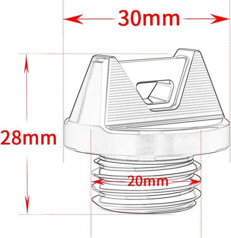 For Hypermotard 950/SP 2019-2020 2022-2024 Hypermotard 950 RVE 2020 2022-2024 Motorcycle M20X2.5 CNC Engine Oil Cap Bolt Fuel Filler Cap Accessories (black) in Kuwait