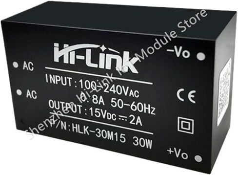 AC-DC 30W HLK-30M15 220V إلى 15V حجم محول وحدة الطاقة قابل للتعديل in Kuwait