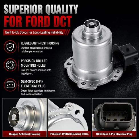 2 قطعة AE8Z-7C604-A مشغل ناقل الحركة الأوتوماتيكي A/B لـ 2012-2018 Ford Focus SE SEL & 2011-2019 Ford Fiesta، DPS6 6DCT250 محرك تحويل القابض المزدوج مع أداة فتح 1/4 بوصة AE8Z7C604A in Kuwait