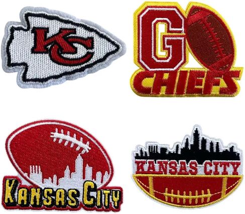 4PCS Rugby Fans Favorite Team Logo Iron On Patches Embroidery Applique for Clothes, Dress, Hat, Jeans, DIY Accessories in Saudi Arabia
