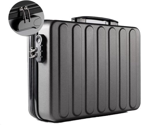 BRAGUE Briefcase with Combination Lock, Men's Or Women's Laptop Bag, Large-Capacity Document Storage Archives Important Documents Organizing Box (Color : Black, Size : 40 * 30 * 12cm) in Saudi Arabia