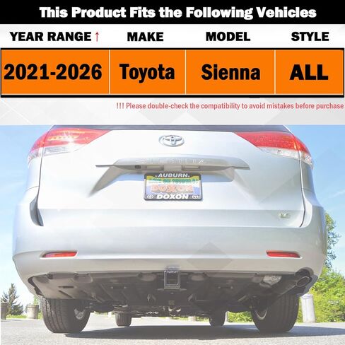 وصلة أسلاك وصلة مقطورة مسطحة بأربعة اتجاهات لسيارة Toyota Sienna 2021-2026، مطلوب حزمة سحب المصنع، التوصيل والرصاص، توصيل T-Connector in Kuwait