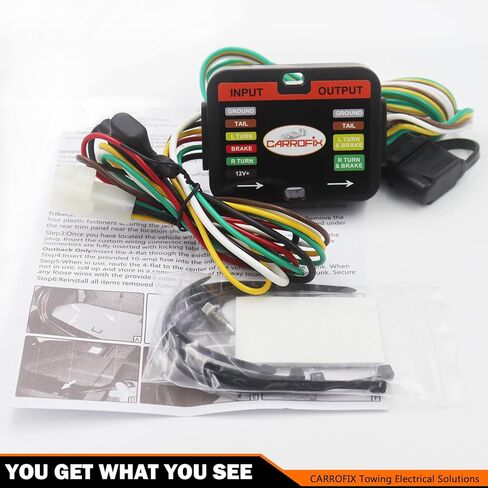 وصلة أسلاك وصلة مقطورة مسطحة بأربعة اتجاهات لسيارة Toyota Sienna 2021-2026، مطلوب حزمة سحب المصنع، التوصيل والرصاص، توصيل T-Connector in Kuwait