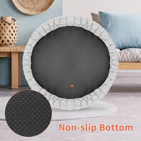 Heated Cat Bed Indoor, Round Heated Pet Bed for Indoor Cats 19" Soft & Cozy Donut Electric Pet Heating Pad for Kitten Cat in Saudi Arabia
