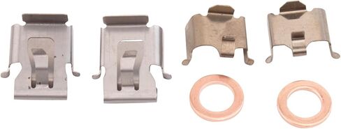 TRQ Front Brake Caliper Set Painted Red Brackets Compatible with 1990-2000 Honda Civic 1993-1997 Civic del Sol 1990-1991 CRX in Kuwait