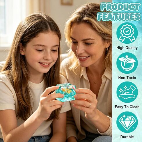 Ice Cubes Stress Balls,Ice Cubes Marine Shells Squishies Toy,Squeeze Ice Cube Marine Style Shells,Soft Slow Rise Squishy-Stress Relief Sensory Toy,Square Shape Squeeze Ball,for Adults (Seashells *2) in Saudi Arabia