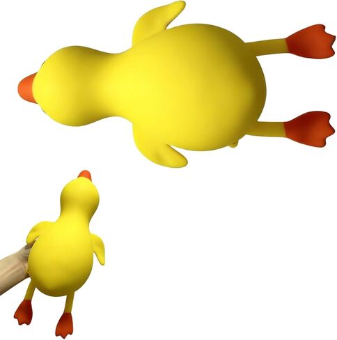 Duck Squishy Squeeze Toy, Cute Yellow Duck Giant Squishy Toys, Soft Rubber Stress Relief Toy for Kids & Adults, Dough Stress Ball Sensory Fidget Toys for Party Favors Goodie Bag Fillers Birthday Gifts in Saudi Arabia