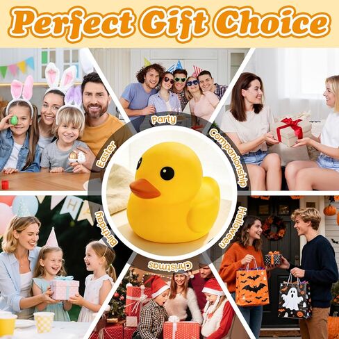 Duck Squishy Squeeze Toy, Cute Yellow Duck Giant Squishy Toys, Soft Rubber Stress Relief Toy for Kids & Adults, Dough Stress Ball Sensory Fidget Toys for Party Favors Goodie Bag Fillers Birthday Gifts in Saudi Arabia