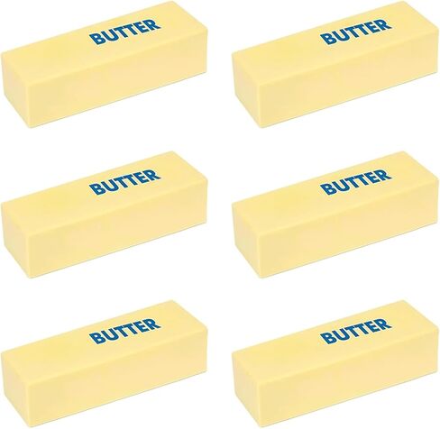 6 Pcs Butter Squishyies Fidget, Super Soft Butter-Shaped Slow Rising Squeeze, Stress Relief Anxiety Relaxation Squishies, Ideal for Birthday Gifts, Party Favors and Classroom Prizes (6, Butter) in Saudi Arabia
