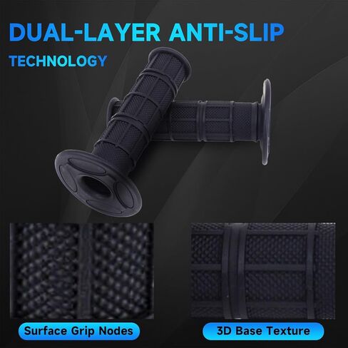 Dirt Bike Handlebar Grips 7/8" Rubber Handle Grip Universal for Sur Ron Surron LBX Talaria Sting R MX3/R MX4 MX5 Talaria X3 XXX E-Ride Pro SR S SS 2.0 3.0 Ventus One Electric Dirt Bike Black in Kuwait