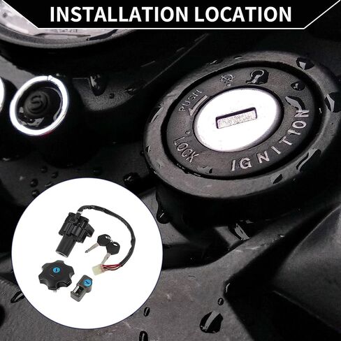 Ignition Key Switch Ignition Switch Lock Set for Suzuki DR650 1996-2022 1 Set in Kuwait