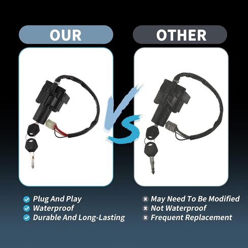 Ignition Key Switch Ignition Switch Lock Set for Suzuki DR650 1996-2022 1 Set in Kuwait