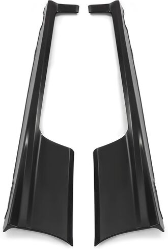 مناسبة للتنانير الجانبية السوداء لـ 2006-2011 Honda Civic Coupe 2-Door - واقي الألواح الهزازة ومجموعة تمديد الجسم الجانبية (زوج) in Kuwait