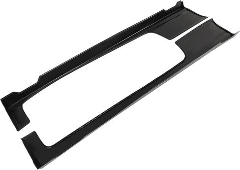 مناسبة للتنانير الجانبية السوداء لـ 2006-2011 Honda Civic Coupe 2-Door - واقي الألواح الهزازة ومجموعة تمديد الجسم الجانبية (زوج) in Kuwait