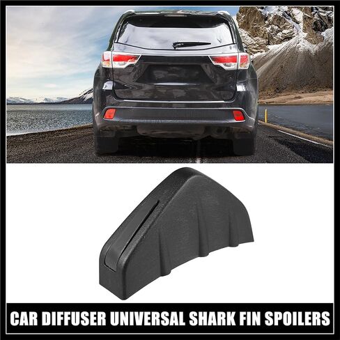 4pcs Matte Balck Universal Car Rear Lower Bumper Splitter Lip Wing Diffuser Shark Fin Spoiler Universal with Screw for Car SUV Durable Material in Kuwait