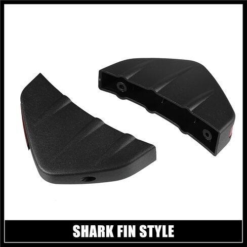 4pcs Matte Balck Universal Car Rear Lower Bumper Splitter Lip Wing Diffuser Shark Fin Spoiler Universal with Screw for Car SUV Durable Material in Kuwait