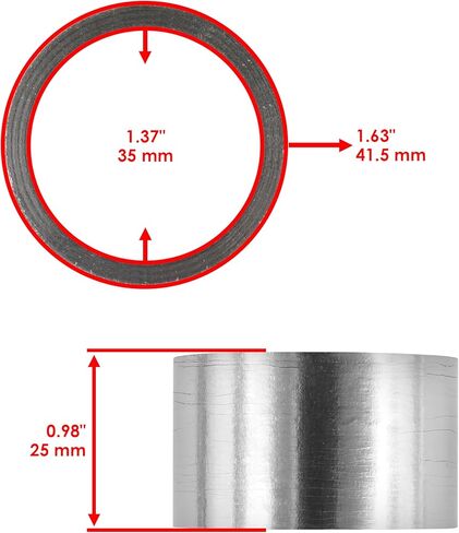 Caltric Muffler Pipe Gasket Compatible with Honda Trx500Fe Foreman 500 4X4 ES 2005-2013 in Kuwait
