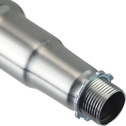 Upgrade Right Long 5 Stage Exhaust Pipe Header For Coleman CT100U CC100X 98cc For FRP GMB100 Mini Bike For Predator 79cc 3hp Engine Mini Bike Silver in Kuwait