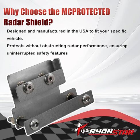 RYANSTAR RACING Front Radar Sensor Anti-Theft Shield Compatible with 2023–2026 Honda Accord CR-V Pilot Stainless Steel Radar Guard Cover Protection in Kuwait