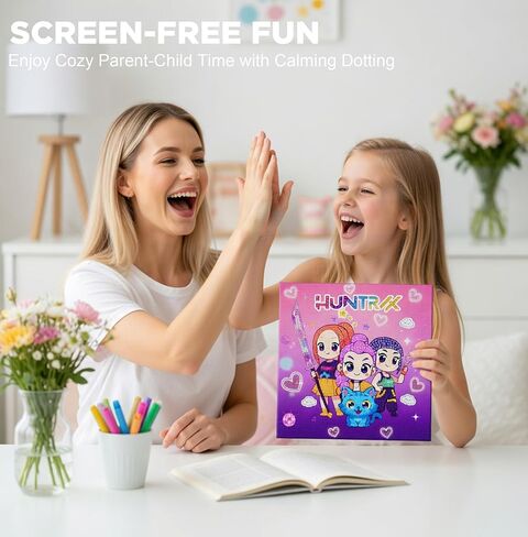 ZEHYRNE Diamond Art Compatible with KP0P Demon Movie Hunter Fans, Art and Crafts Kits for Girls Age 8-12 6-8, DIY Gem Art 丨Birthday Children's Day Gift, Bedroom Decor. with Wooden Stand in Saudi Arabia