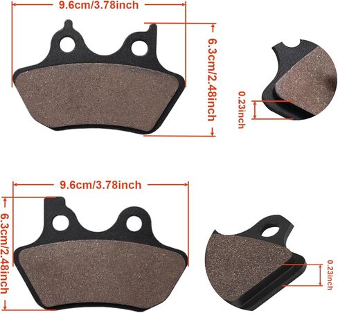Front & Rear Brake Pads for Harley Davidson Heritage Softail, FLSTCI FLSTC Heritage Classic Fat Boy Dyna Electra Glide/Sportster XLH883R/FXST Softail Standard/FXSTB Night Train in Saudi Arabia