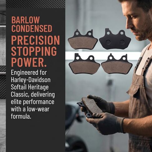 Front & Rear Brake Pads for Harley Davidson Heritage Softail, FLSTCI FLSTC Heritage Classic Fat Boy Dyna Electra Glide/Sportster XLH883R/FXST Softail Standard/FXSTB Night Train in Saudi Arabia