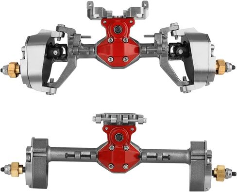 ترقيات محور البوابة الأمامية والخلفية على شكل ماسي SCX24 للزاحف المحوري SCX24 Deadbolt C10 JLU Gladiator Bronco 1/24 RC (رمادي) in Kuwait
