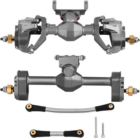 ترقيات محور البوابة الأمامية والخلفية على شكل ماسي SCX24 للزاحف المحوري SCX24 Deadbolt C10 JLU Gladiator Bronco 1/24 RC (رمادي) in Kuwait